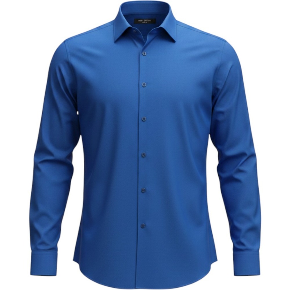 Paul Jones Mens Long Sleeve Button Down Dress Shirt Blue Size L NWT